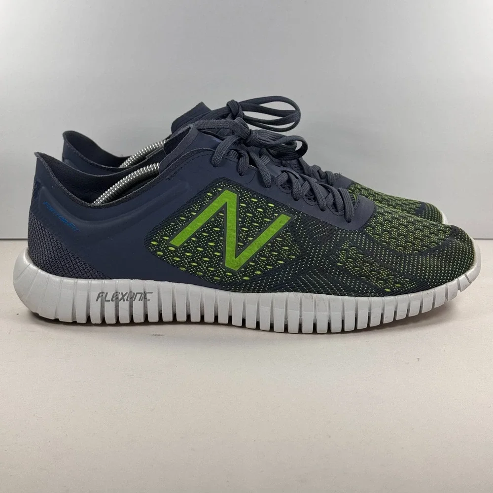 New Balance MX99MV2 Flexonic FantomFit Training Shoe Grey Lime Green Men 11.5 4E